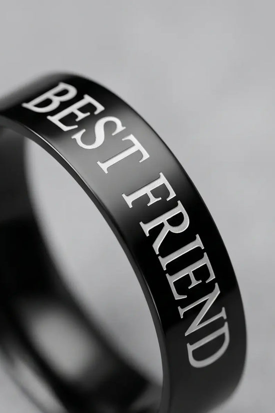 FRIENDLY BLACK RING