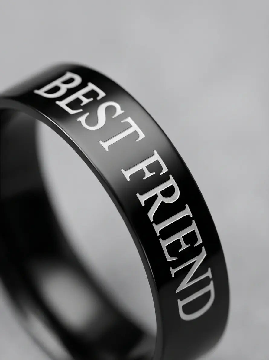 FRIENDLY BLACK RING