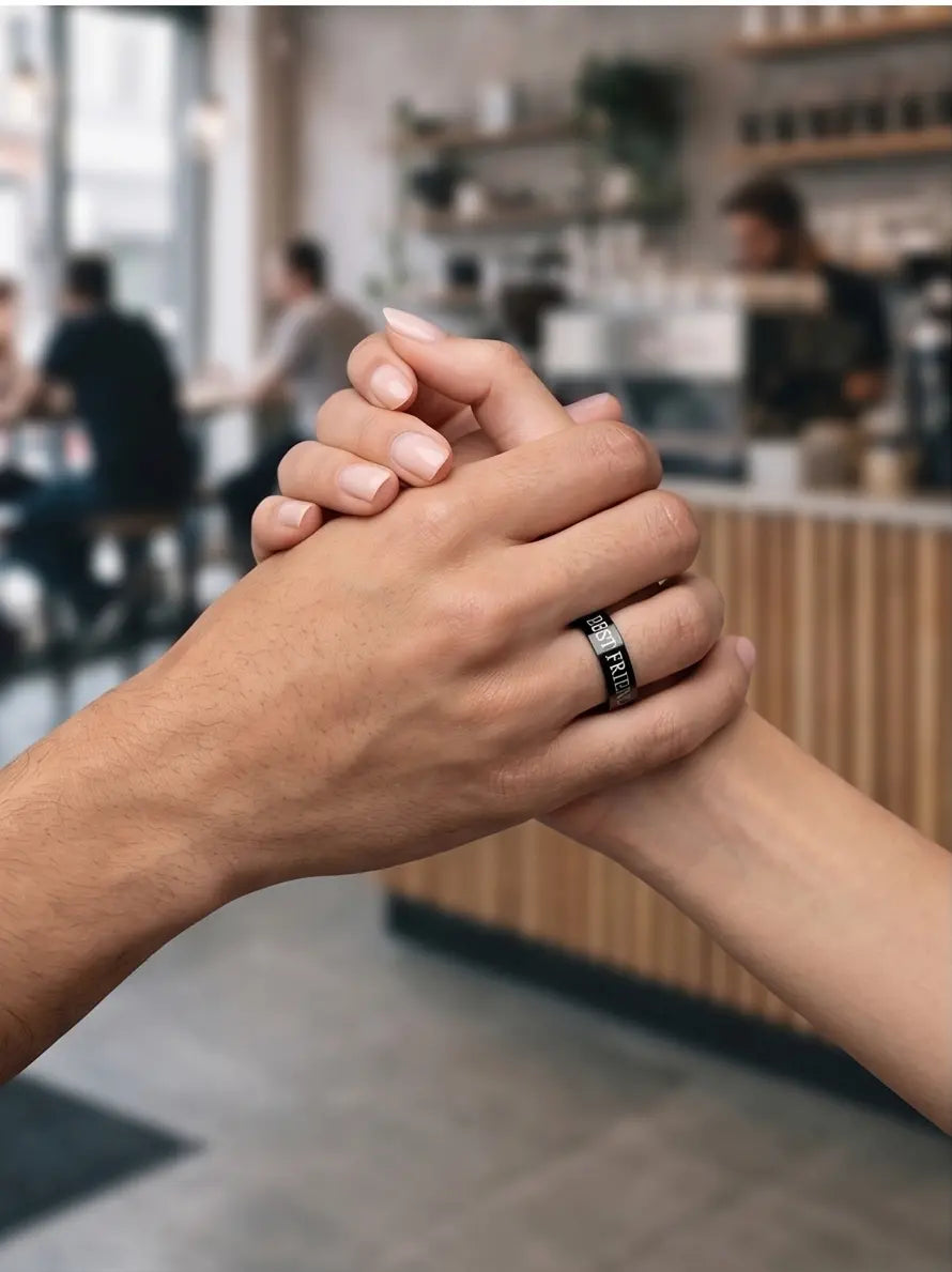 FRIENDLY BLACK RING