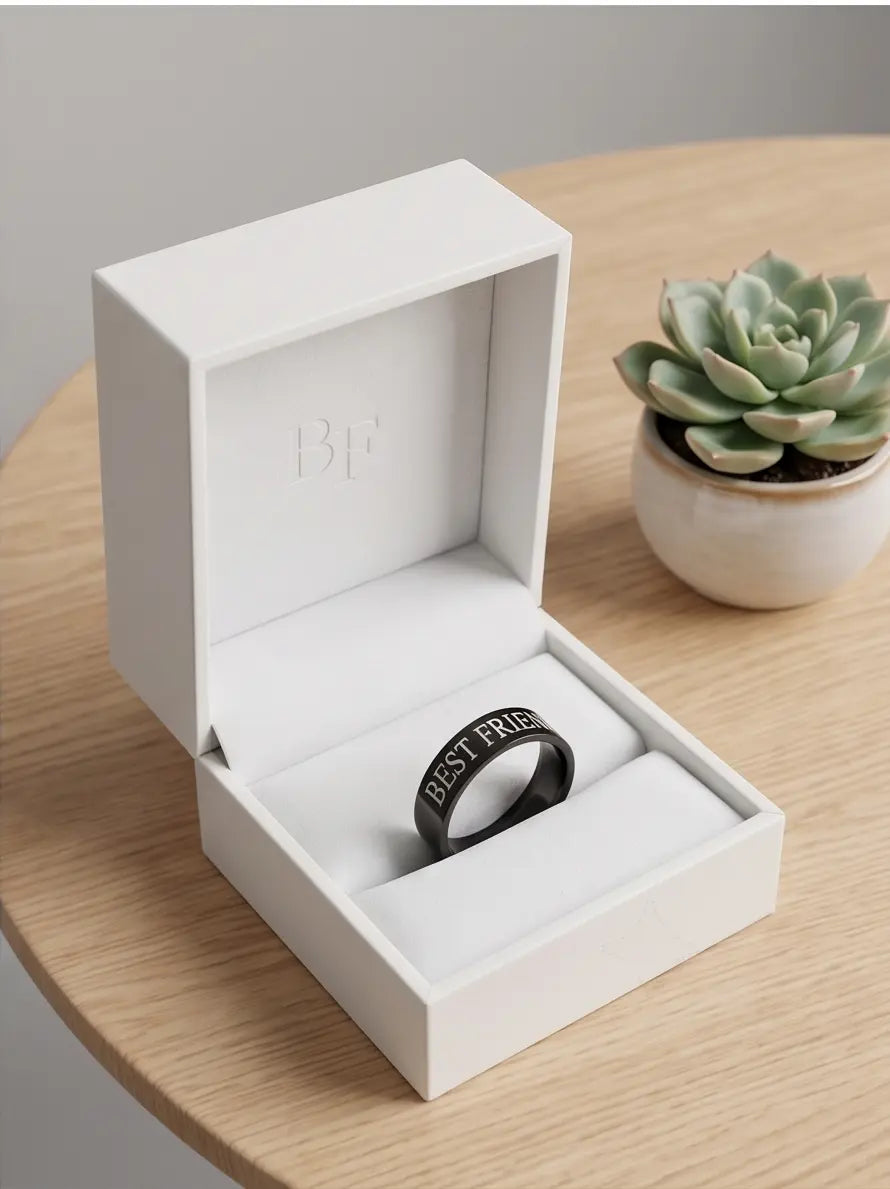 FRIENDLY BLACK RING
