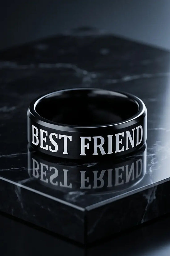 FRIENDLY BLACK RING
