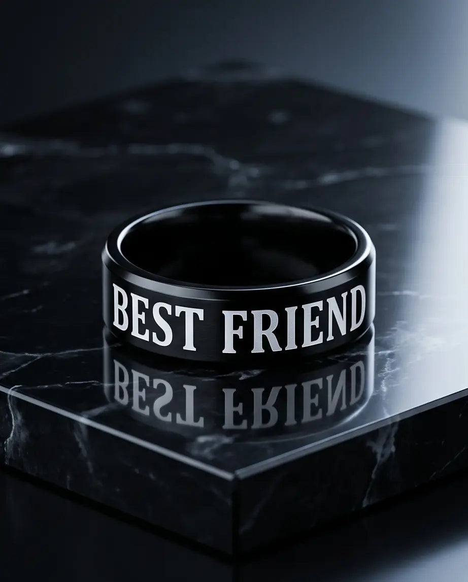 FRIENDLY BLACK RING