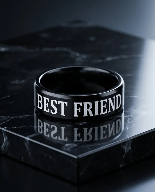 FRIENDLY BLACK RING