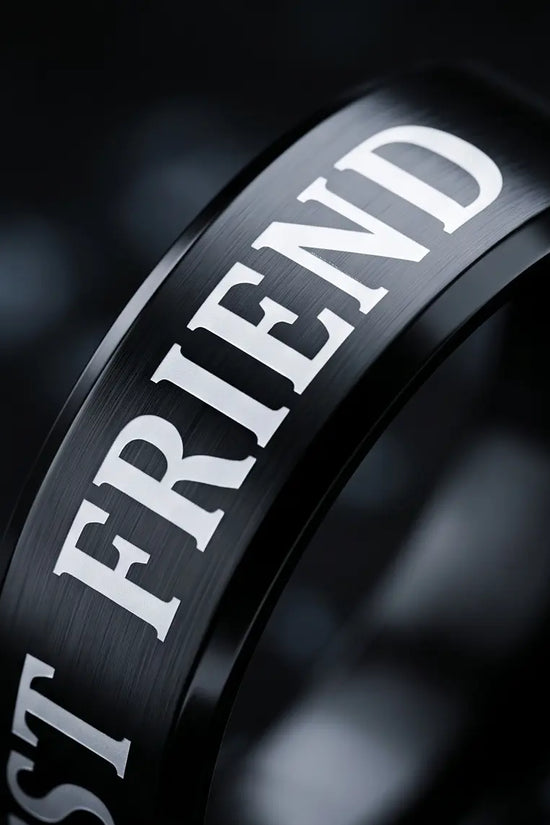 FRIENDLY BLACK RING