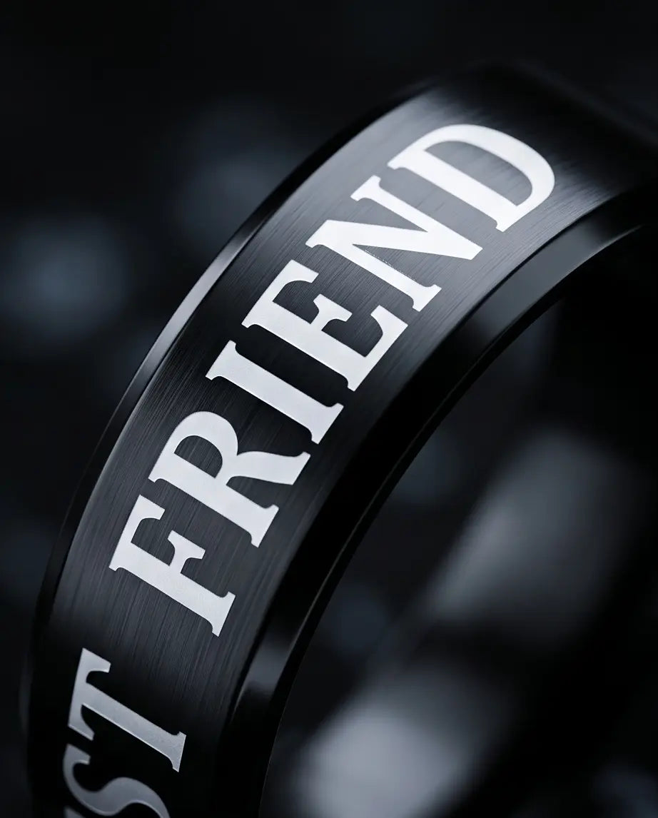 FRIENDLY BLACK RING