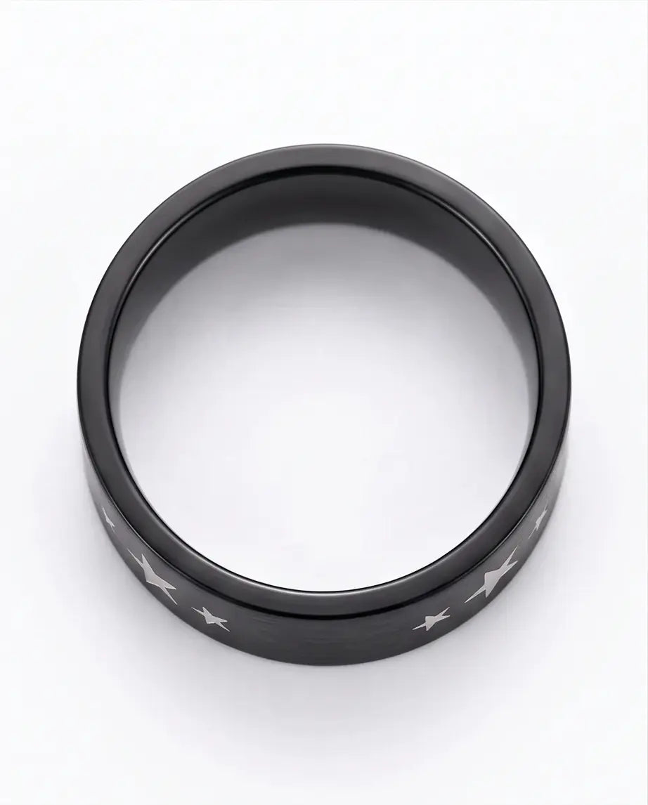 BLACK STARS RING