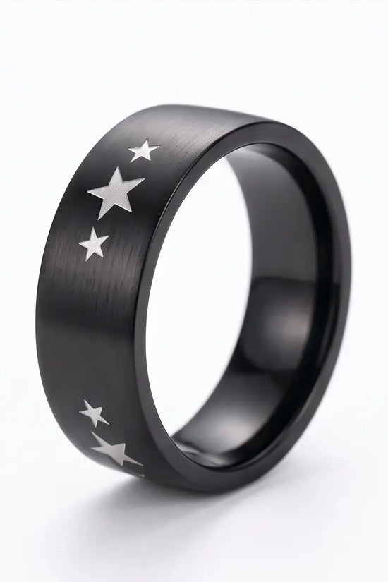 BLACK STARS RING